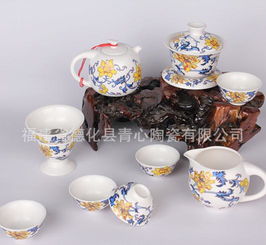 德化陶瓷玉瓷茶具 7入百順茶壺套組，政企禮品首選解析